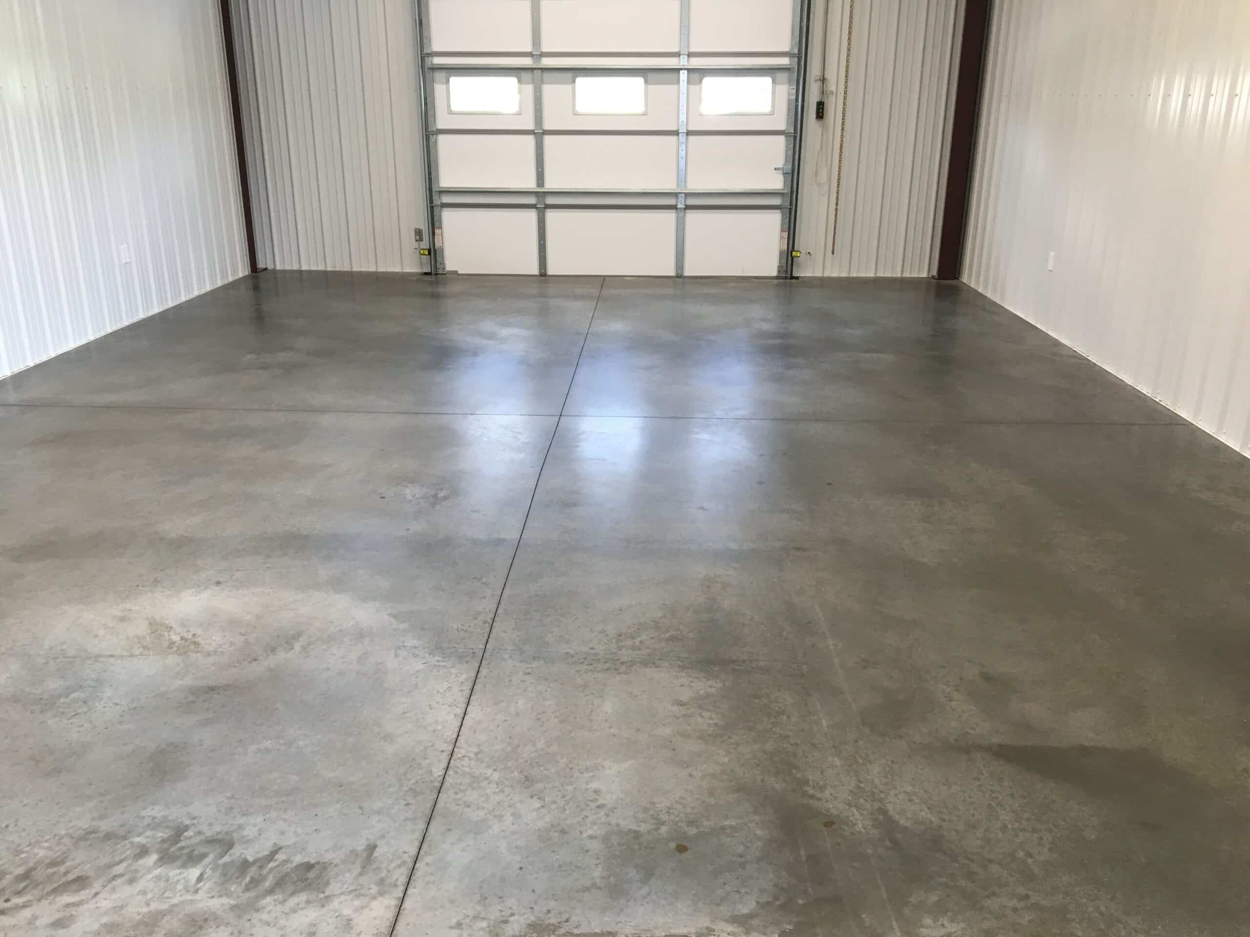 Stained concrete finish