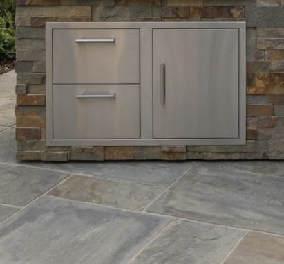 Storage for outdoor kitchens
