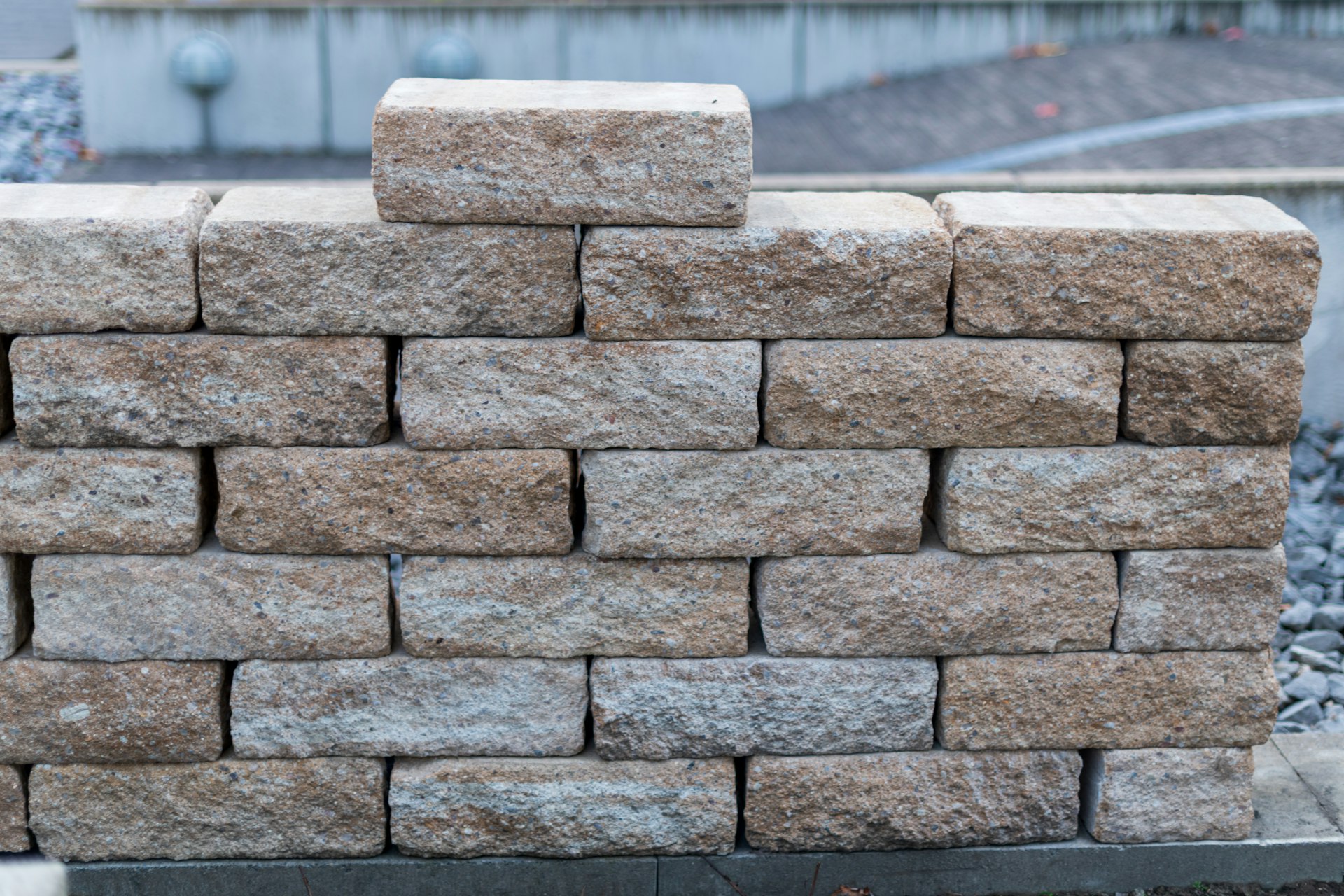 Natural stone masonry material
